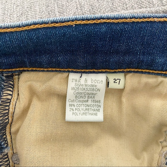 Rag & bone jean size 27 - Picture 5 of 5